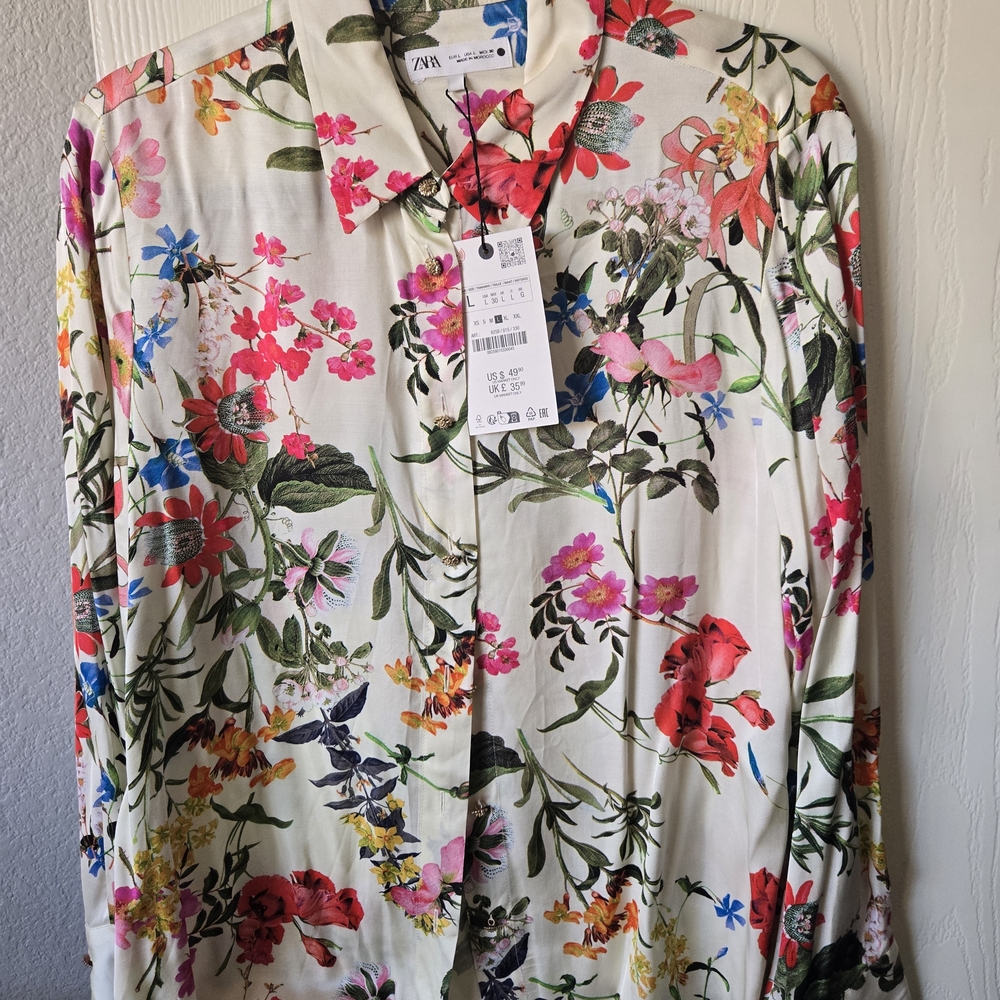 Floral Button-Up Shirt